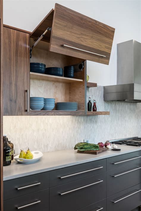 cupboard doors that open upwards